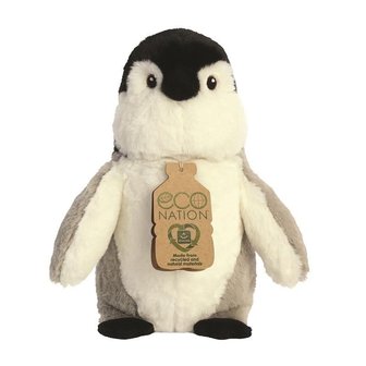 Zachte Eco Nation Pinguin knuffel van gerecyclede plastic flessen - GreenPicnic