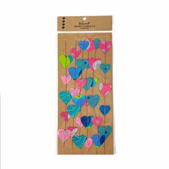 Dan abstract Voorzichtigheid Imbarro hartjesslinger met glitters - Papieren Heart Confetti Mutli -  GreenPicnic