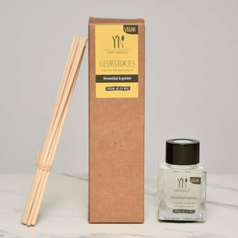 GreenPicnic - Limoenblad en Gember diffuser 50ml van Yours Naturally