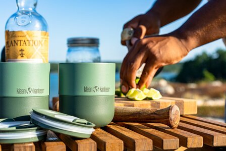 Rise Lowball donkergroene thermos drinkbeker Sea Spray - Make it a Green Picnic