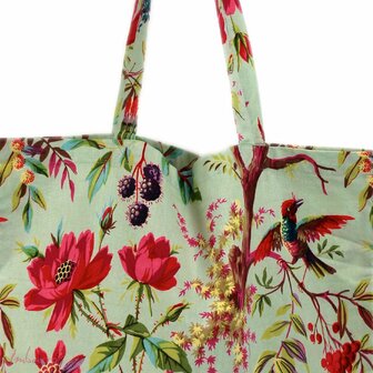 Imbarro katoenen shopper met Paradise print