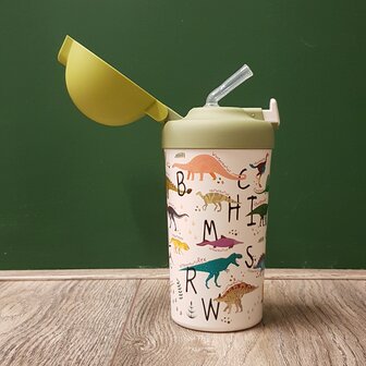 Bioloco plant cup kids beker met rietje Greenpicnic