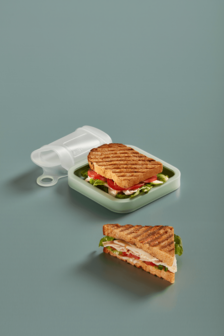 L&eacute;ku&eacute; siliconen Sandwich Case - Herbruikbare flexibele Lunchbox