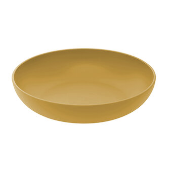 Zuperzozial Nature Flat Bowl 26cm Mustard bij Greenpicnic