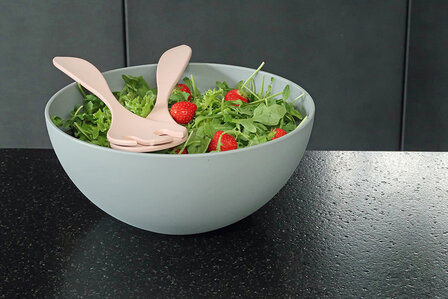 Zuperzozial kom van bioplastic, Nature bowl 26cm Grey