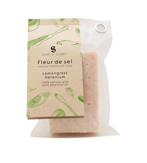 Natuurlijk en Fairtrade gemaakt Fleur de Sel zeepblok