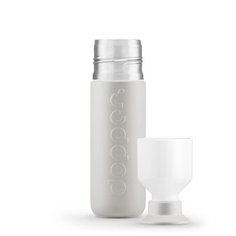 Dopper insulated lichtgrijs 350ml met drinkbeker