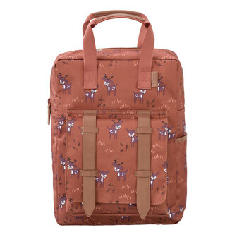 Fresk backpack large - Deer Amber Brown