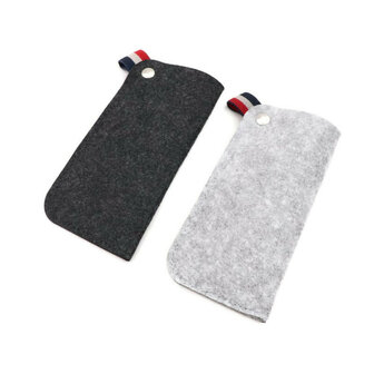 Brillen hoesjes van gerecycled nylon vilt