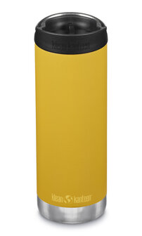 Klean Kanteen 16oz isolatiefles met coffee cap Marigold