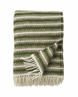 Klippan deken Oscar Multi Green, Ecowollen plaid