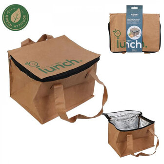 Koeltas van wasbaar papier, Lunchbag Greenpicnic