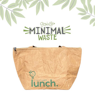 Koeltas van wasbaar papier, Lunchbag Greenpicnic