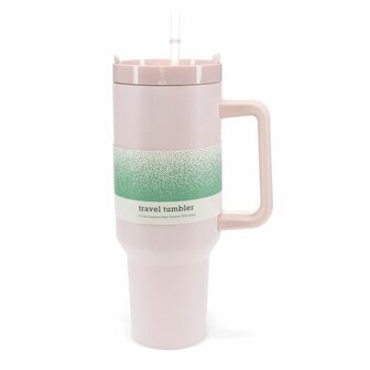 REX London Travel Mug, grote reisbeker met rietje en handvat Greenpicnic