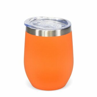 REX London rubber coated Travel Cup Orange 350ml