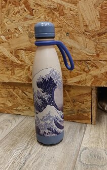 Greenpicnic IZY Bottles thermosfles met The Great Wave print