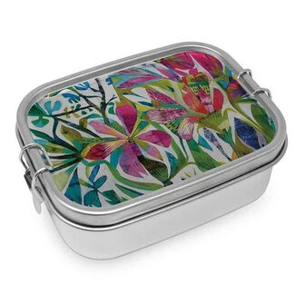 PPD Lunch Box Cusco, RVS lunchtrommel met bloemen print Greenpicnic