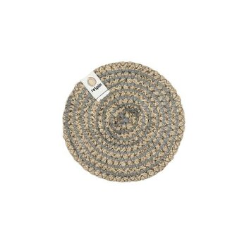 ReSpiin Jute Coaster Natural Grey - verkooppunt GreenPicnic