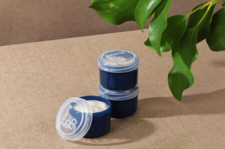 Sistema Renew yoghurtpotjes donkerblauw van gerecycled plastic