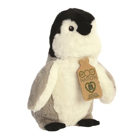 Eco Nation dierenknuffel van rpet - duurzame pinguin knuffel