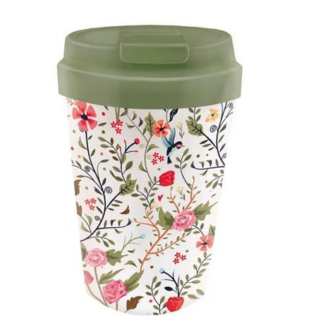 modder Korea adviseren BioLoco Plant Easy Cup Flowers and Birds - Herbruikbare PLA koffiebeker  zonder melamine - GreenPicnic