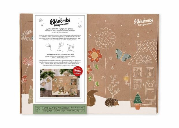 GreenPicnic Eco Gift Shop - Natuurvriendelijke aftelkalender voor kerst van Blossombs