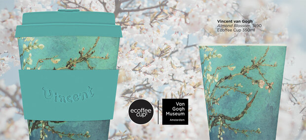 Duurzame PLA koffiebeker met print van Vincent van Gogh - EcoffeeCup verkooppunt GreenPicnic