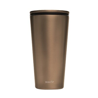 ChicMic SlideCup Brass, thermosbeker met schuifdeksel