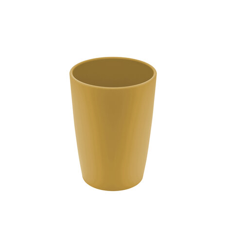 Zuperzozial Nature Cup Mustard, PLA biolplastic beker voor thuis of de camping