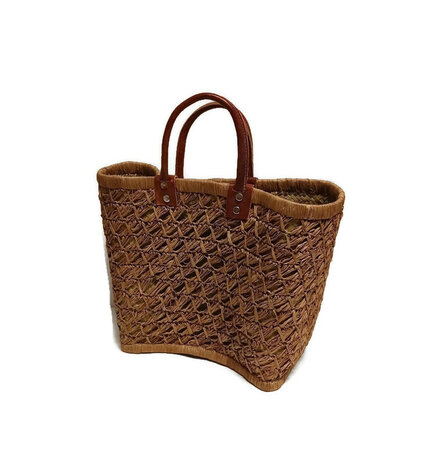 Fairtrade mandtas met raffia Greenpicnic