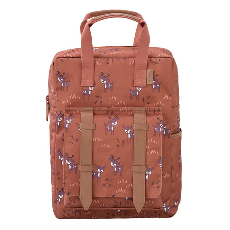 Fresk backpack large - Deer Amber Brown