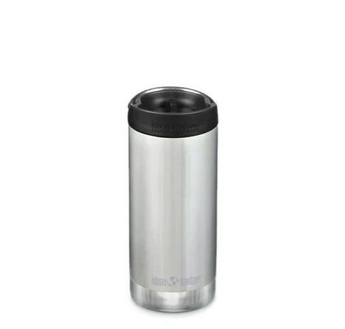 Klean Kanteen TKwide Brushed Steel 12oz dubbelwandige drinkbeker