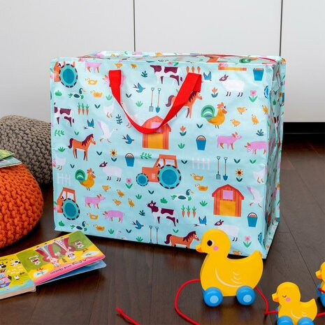 Jumbo bag Farmyard van RexLondon bij Greenpicnic