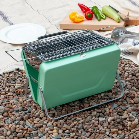 Rex London koffer BBQ, Foldable barbecue Greenpicnic