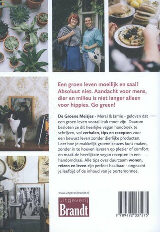 Achterkant boek de Groene Meisjes