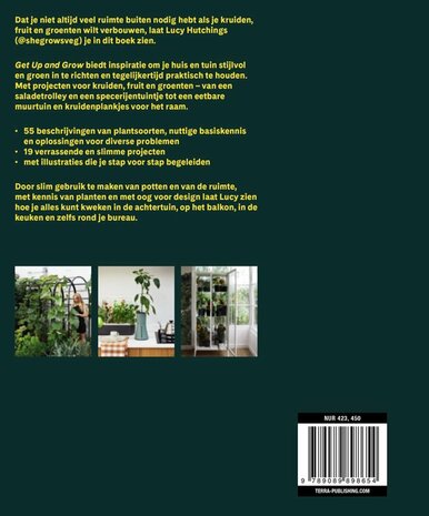 Achterkant Boek Get Up and Grow van Lucy Hutchings bij Greenpicnic