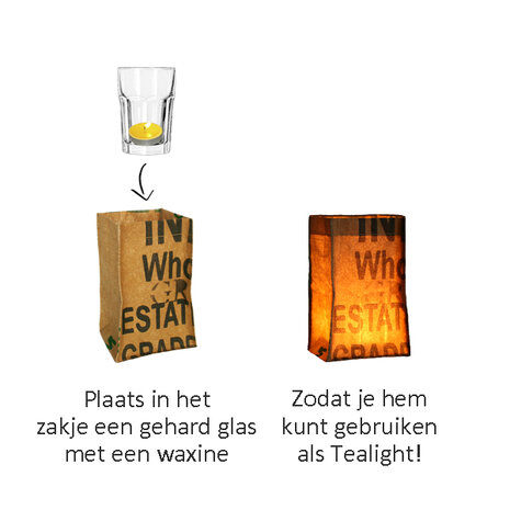 Tealight waxinehouder van Superwaste