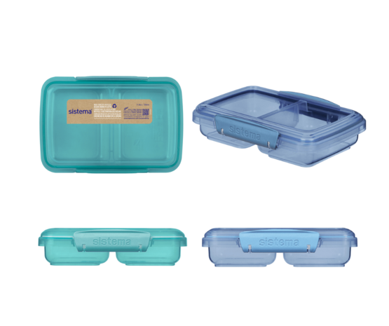 Sistema Ocean Bound Plastic To Go Split lunchboxen Greenpicnic