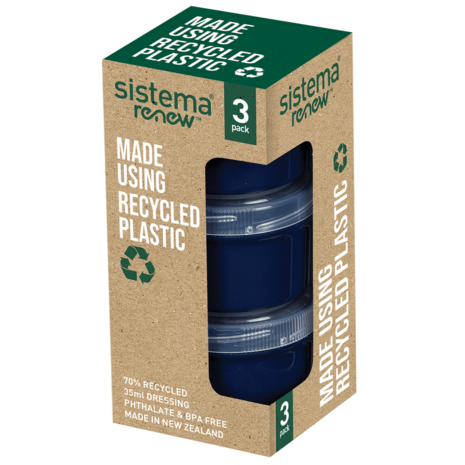 Sistema Renew yoghurtpotjes in blauw  bij Greenpicnic