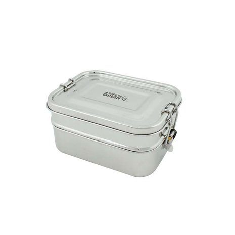 Buruni Leak resistant Two tier lunch box GreenPicnic