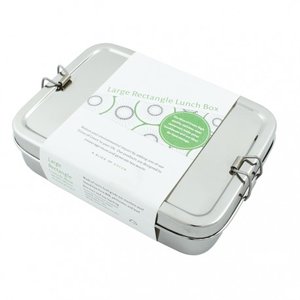 Azië Postbode vermomming Large Rectangle Lunch Box - RVS broodtrommel met mini container -  GreenPicnic